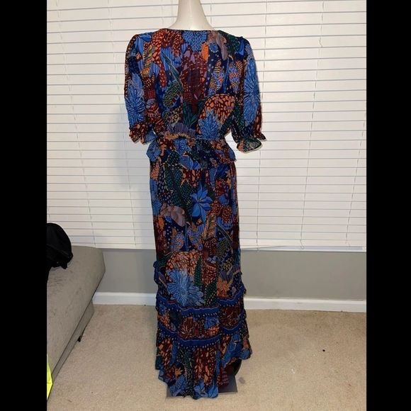 FARM RIO Leopard Ruffle Maxi Dress - Picture 6 of 7